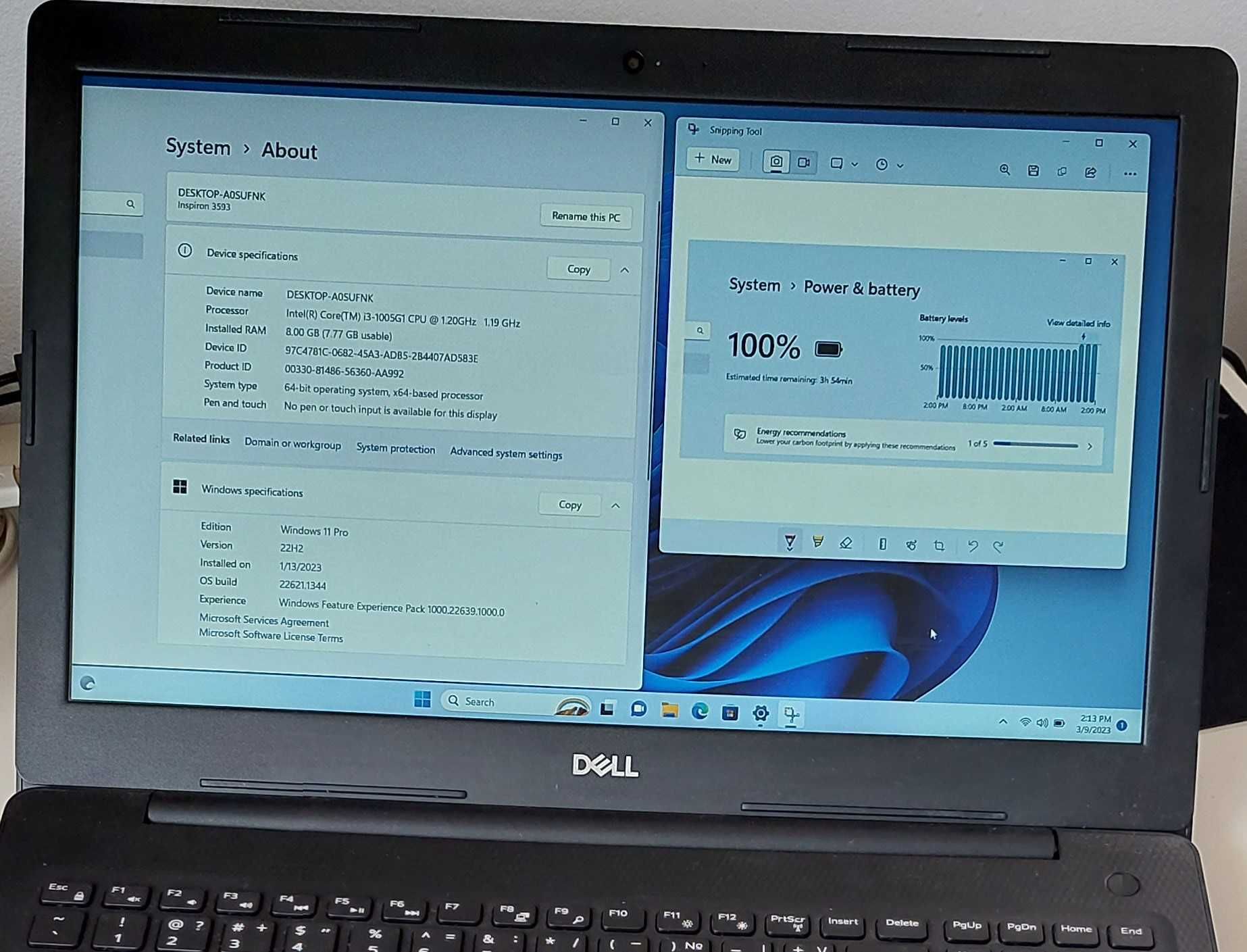 Laptop Dell Inspiron 3593 15.6"