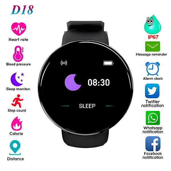 Смарт часовник, Smart Watch Black DZ09 със сим карта и камера, Черен
