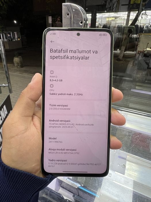 Redmi not14 8/256 gb arzooon