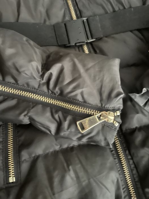 Пухено с качулка и коланче яке на Зара Zara - XS