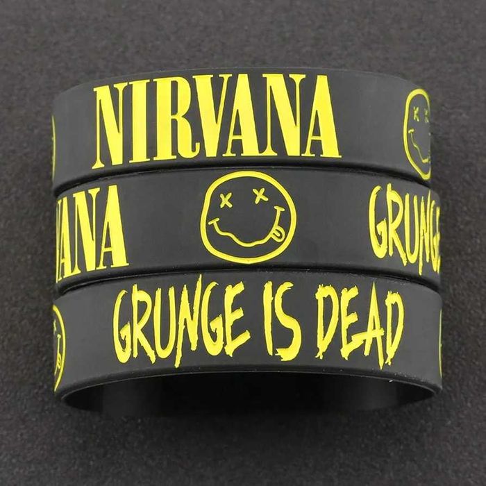 Силиконовый браслет Nirvana