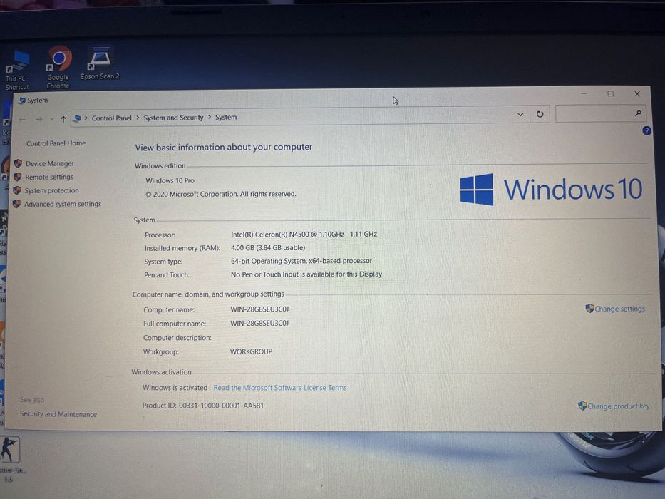 Ноутбук: acer aspire 3 Модель: A315-35