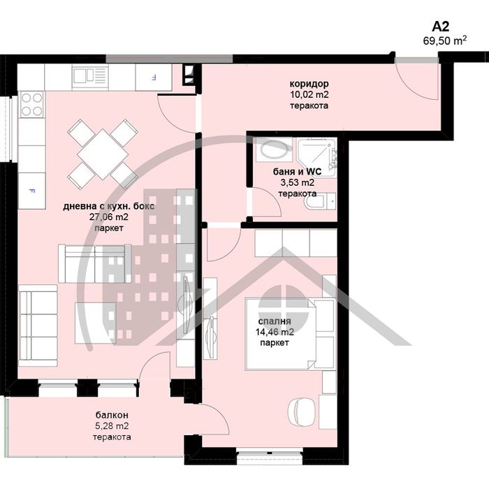 Продава се Двустаен апартамент в Варна, Виница - 85 кв.м за 1177 €/кв.м - Снимка #1