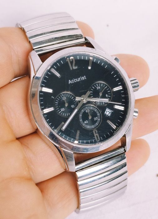 Ceas bărbătesc Accurist cu quartz, cronograf, din oțel inoxidabil