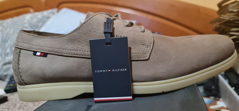 Tommy Hilfiger 45 pantofi piele nabuc