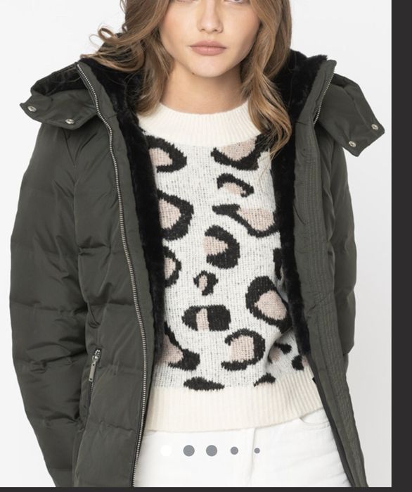 Geacă puf si pene – Verde închis, S/36