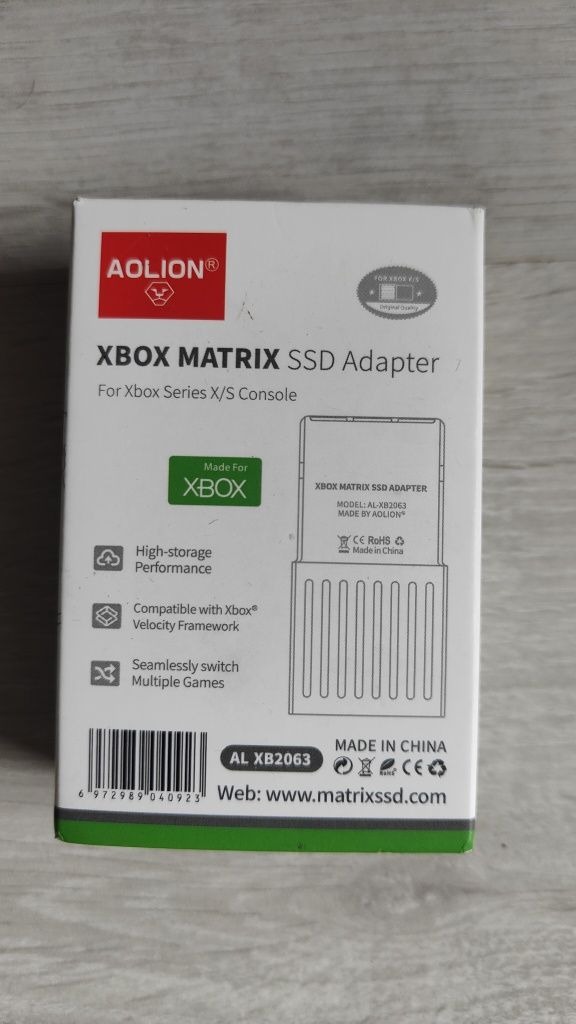 Xbox Matrix SSD Adapter Series Xbox X/S Console-extindere memorie Xbox