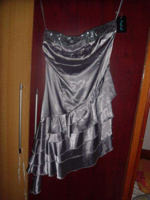 rochie noua din saten de gala,seara,eleganta,petreceri,ocazii