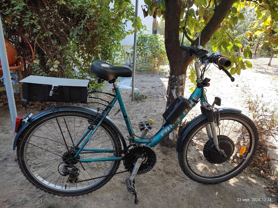 Bicicleta electrica 26 inch 37km/ora baterie mare 500w