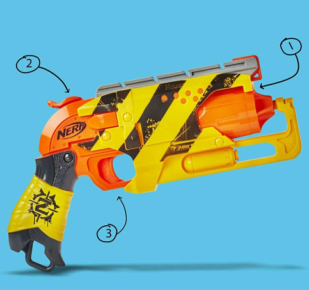 Бластер NERF Zombie Strike Hammershot Blaster. ОРИГИНАЛ. США.