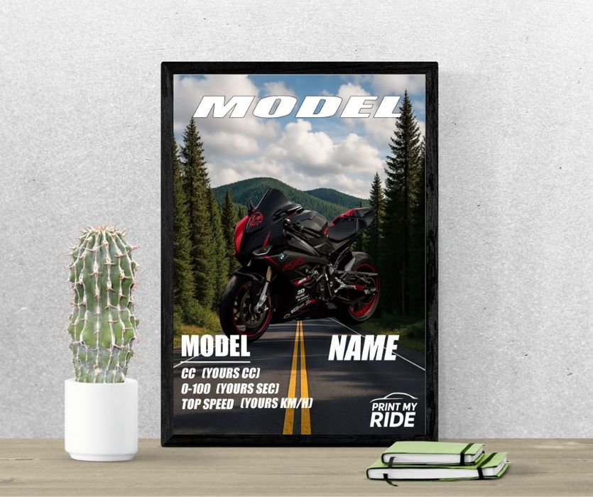 Персонализиран постер на кола или мотор | Print My Ride