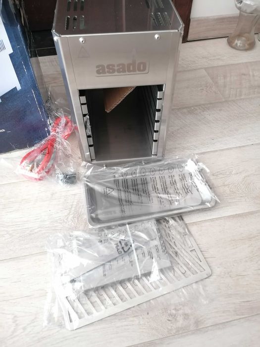 Grătar inox pe gaz Aasado 800 compact