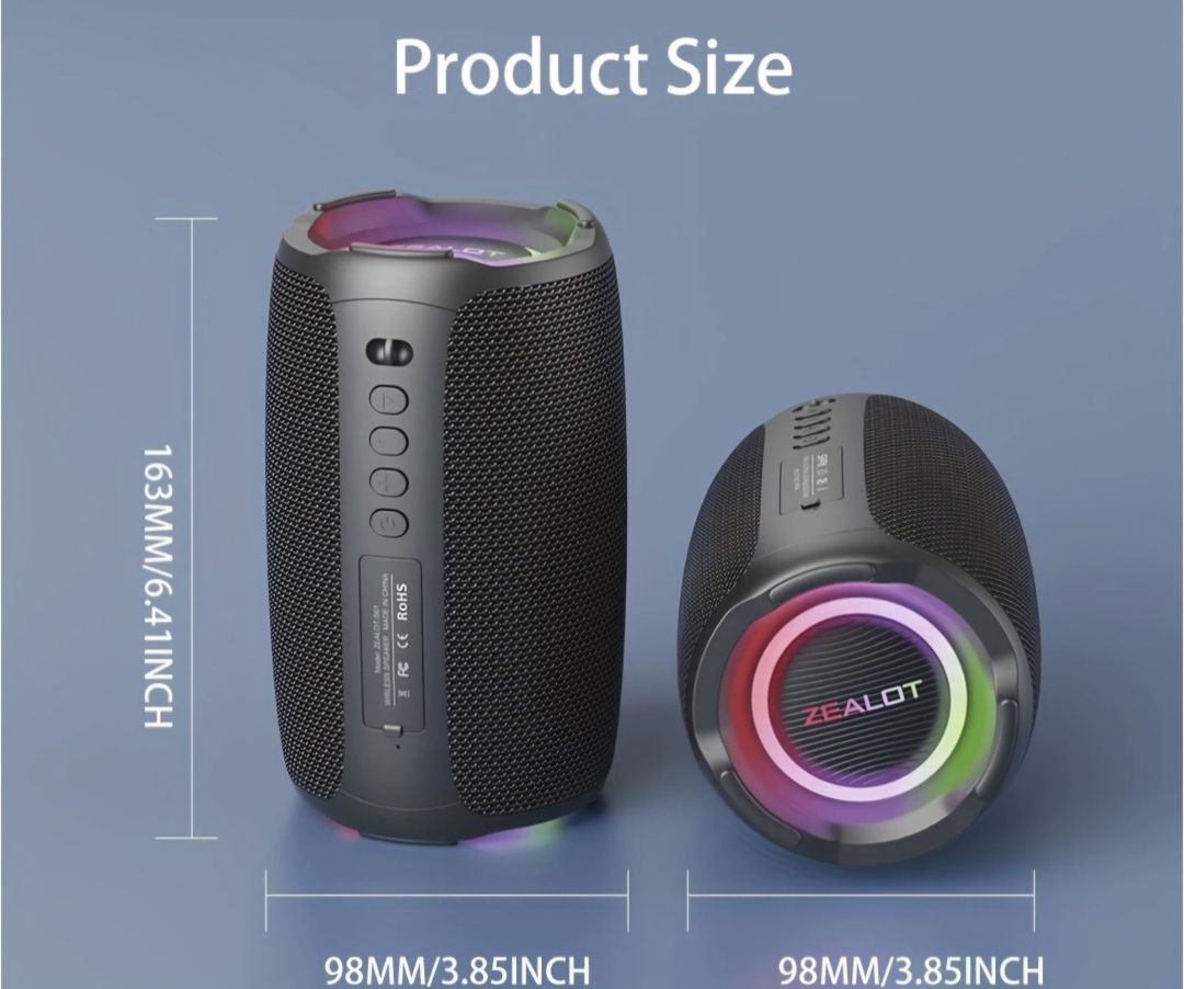 ZEALOT S61 20W Bluetooth високоговорител с мощен звук