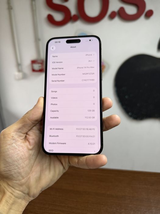 Vand Iphone 14 Pro Max 128Gb Space Black