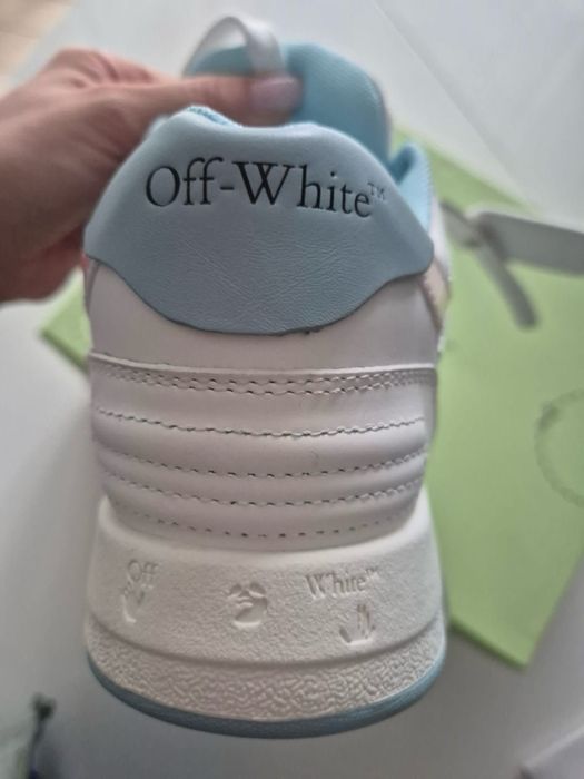 Sneakers OFF-WHITE noi, piele, marimea 37