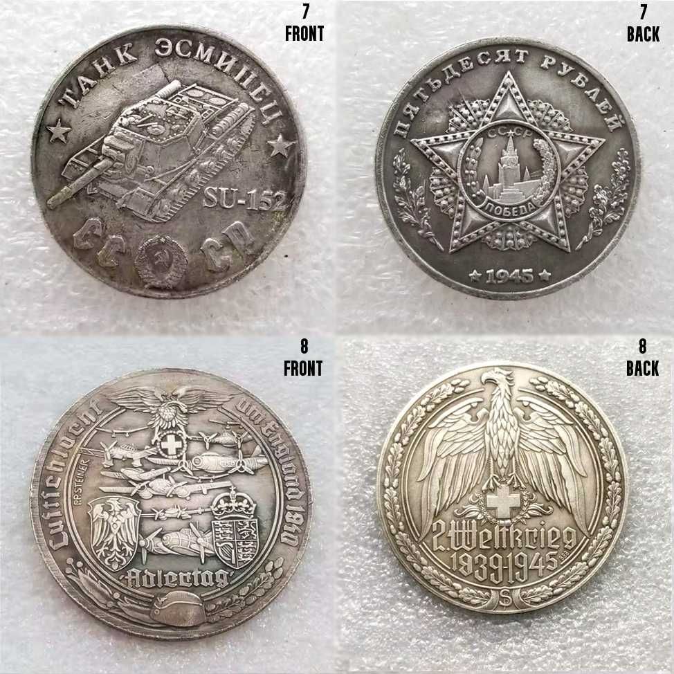 Moneda comemorativa WW2 Tancuri Avioane Germany  CCCP Soviet Union
