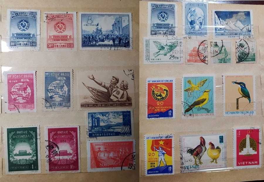 Коллекция марок Китая и Вьетнама
