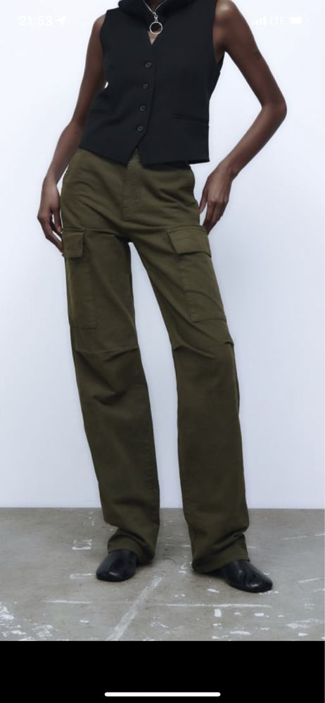 Pantaloni Cargo Straight