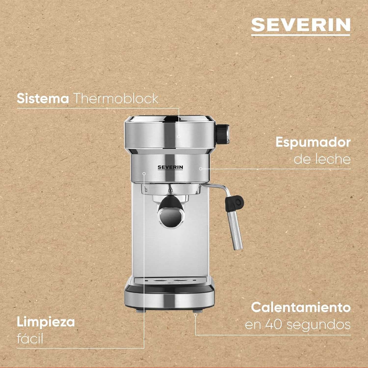 Еспресо кафемашина Severin Espresa (KA 5994) 1.1L 1350W