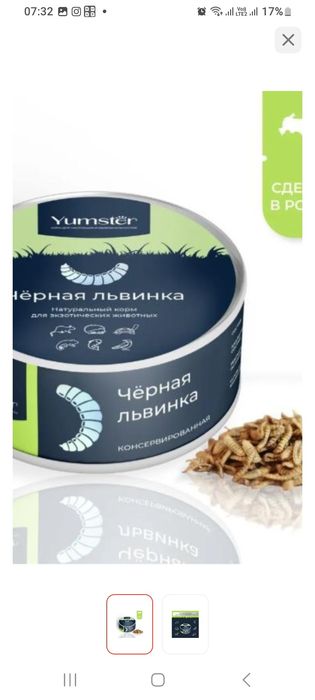 Корм для рептилий экзотических животных