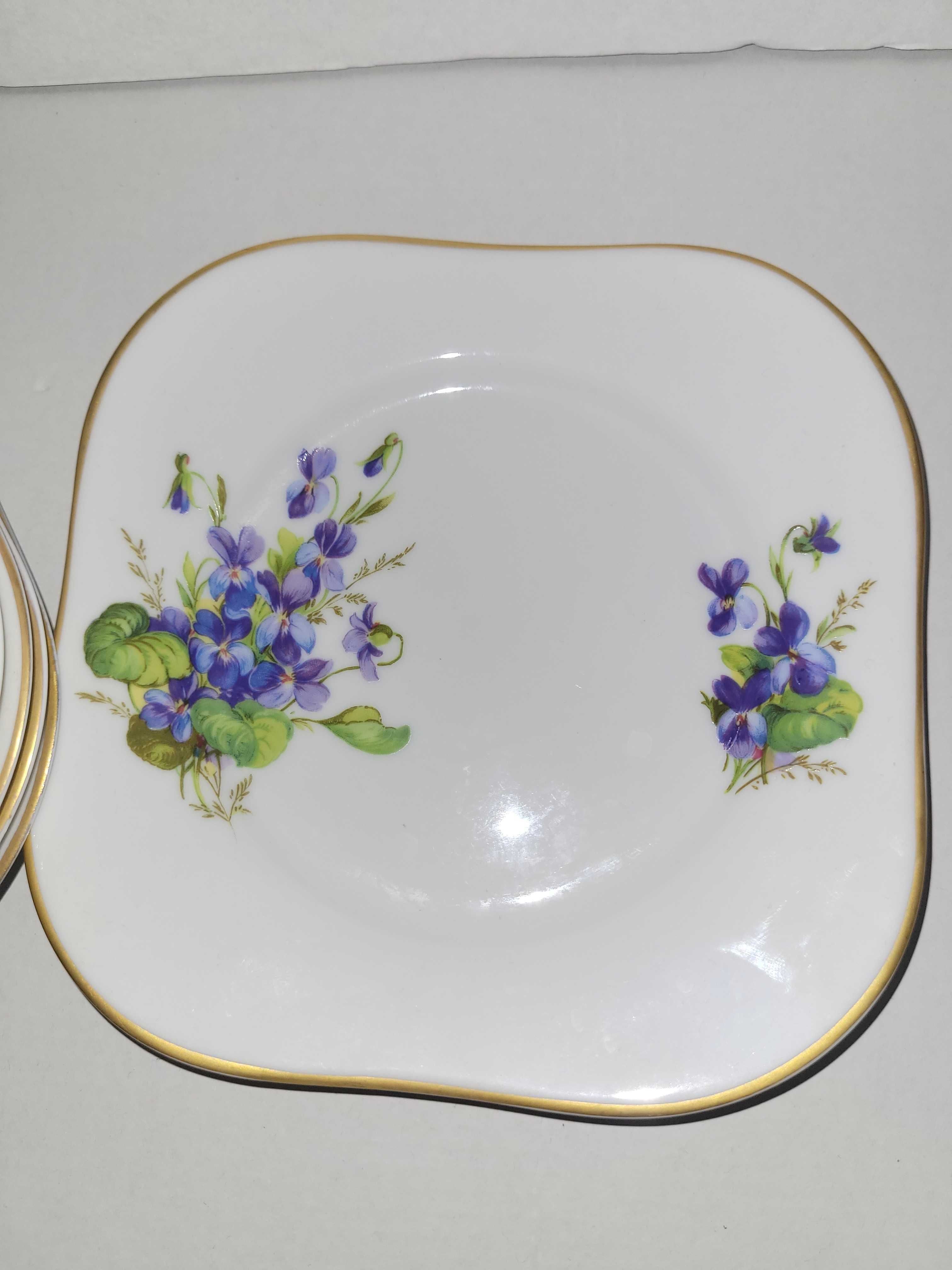 Set 6 cesti demitasse pictate manual, portelan suedez Hackefors