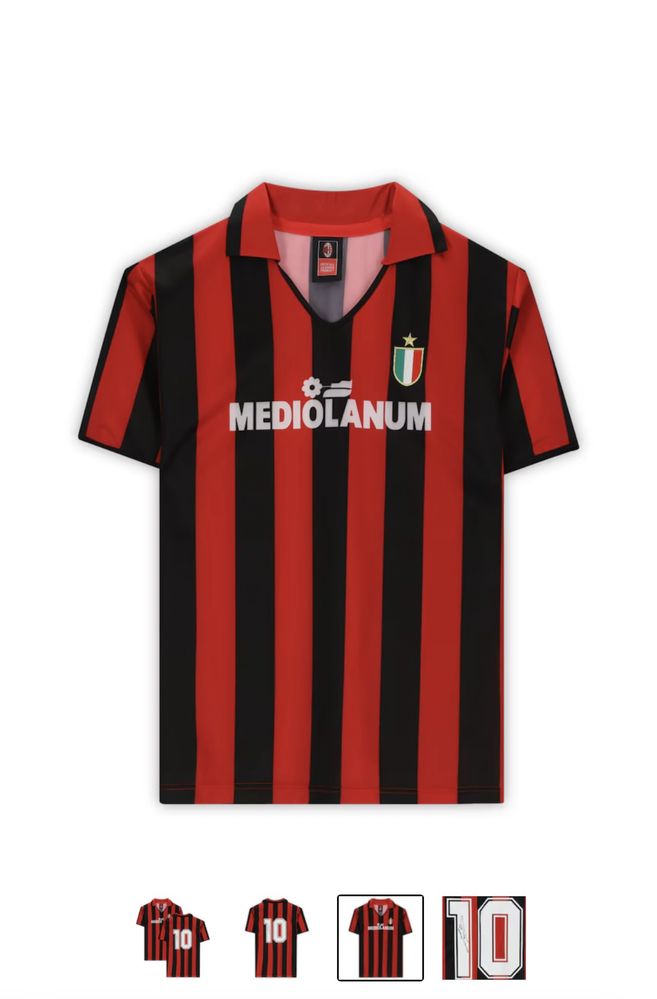 AC Milan Signed Home Jersey 88/89 Box – Gullit