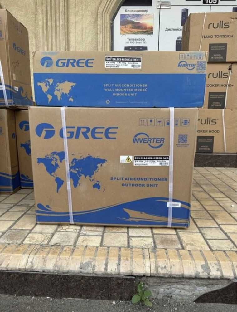 Кондиционер Инвертор GREE Доставка Бесплатная+Установка есть