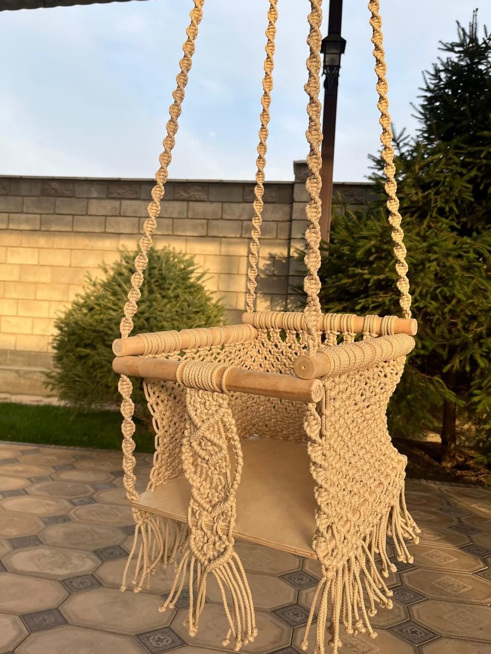 Качели макраме ручная работа
