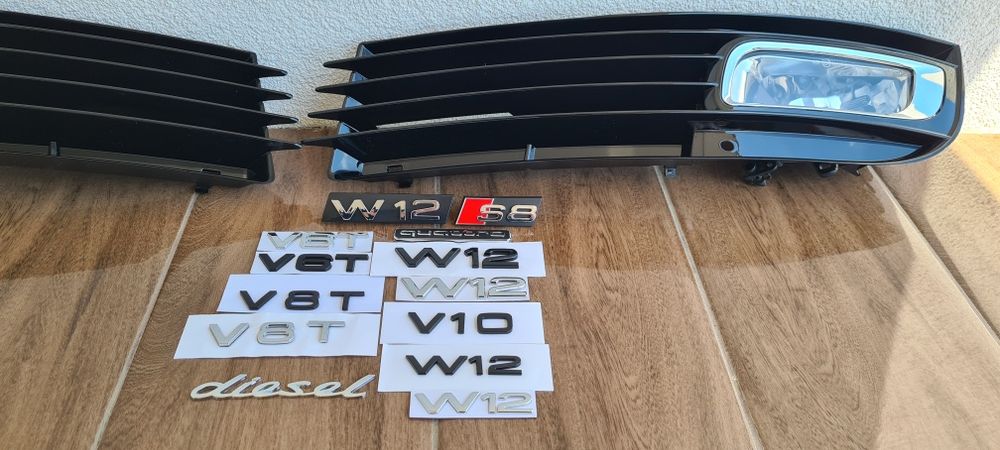 Audi A8 a8 Face D3 Халогени S8 Решетки Ауди а8 д3 Халоген Решетка audi