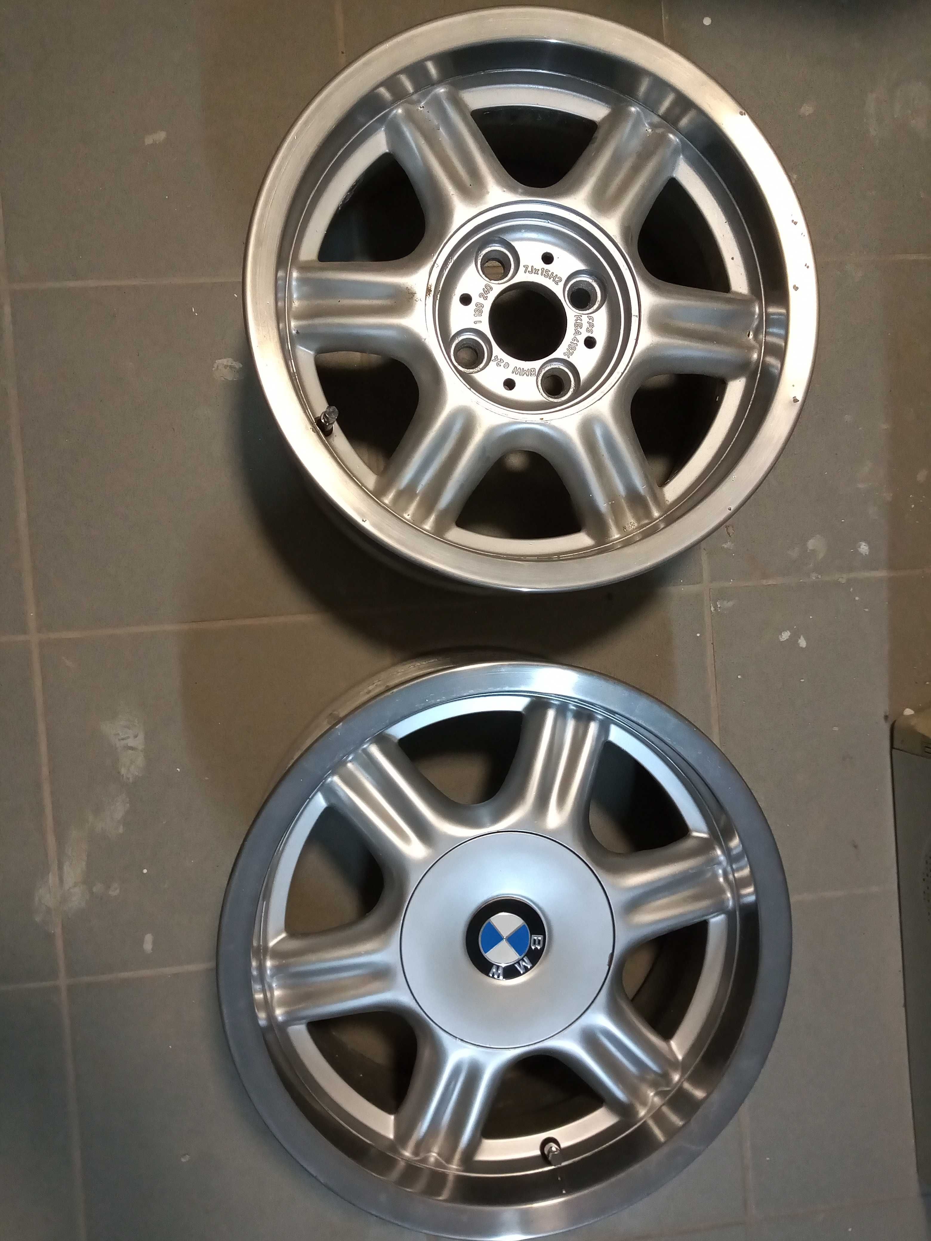 Vând/schimb jante BMW Style 10, 15x7, ET24, 4x100, OEM E30 Ursuleț