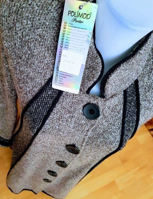 Palton/pardesiu tricot/sezonul rece, import Polonia, diverse mărimi