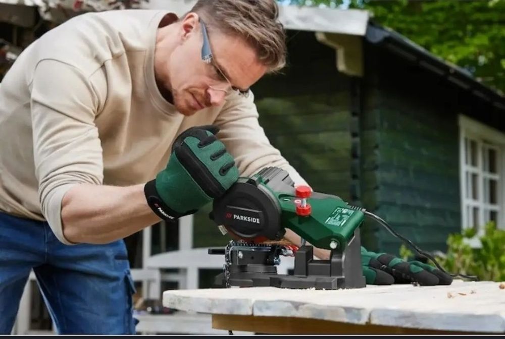 Aparat de ascuțit lanț drujba parkside wireless