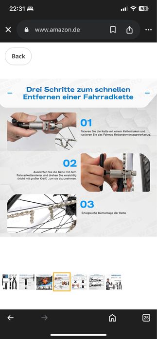 Set de reparații pentru lanțuri de biciclete MTB Cursiera
