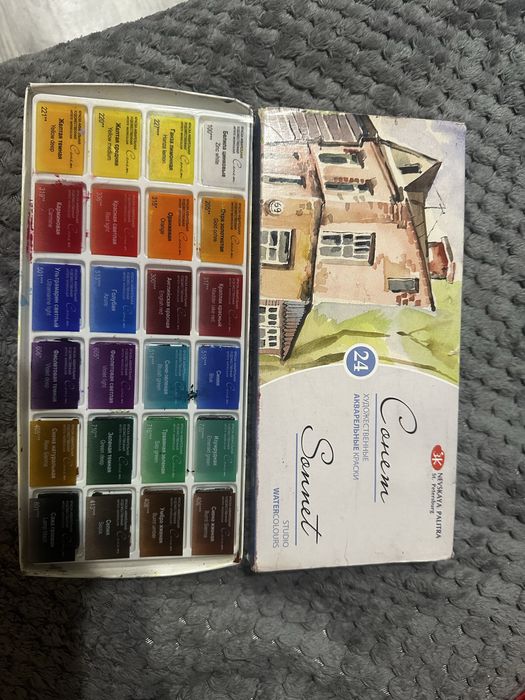 Акварельные краски «Сонет»