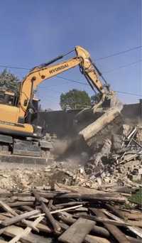 Демонтаж снос домов под грабли