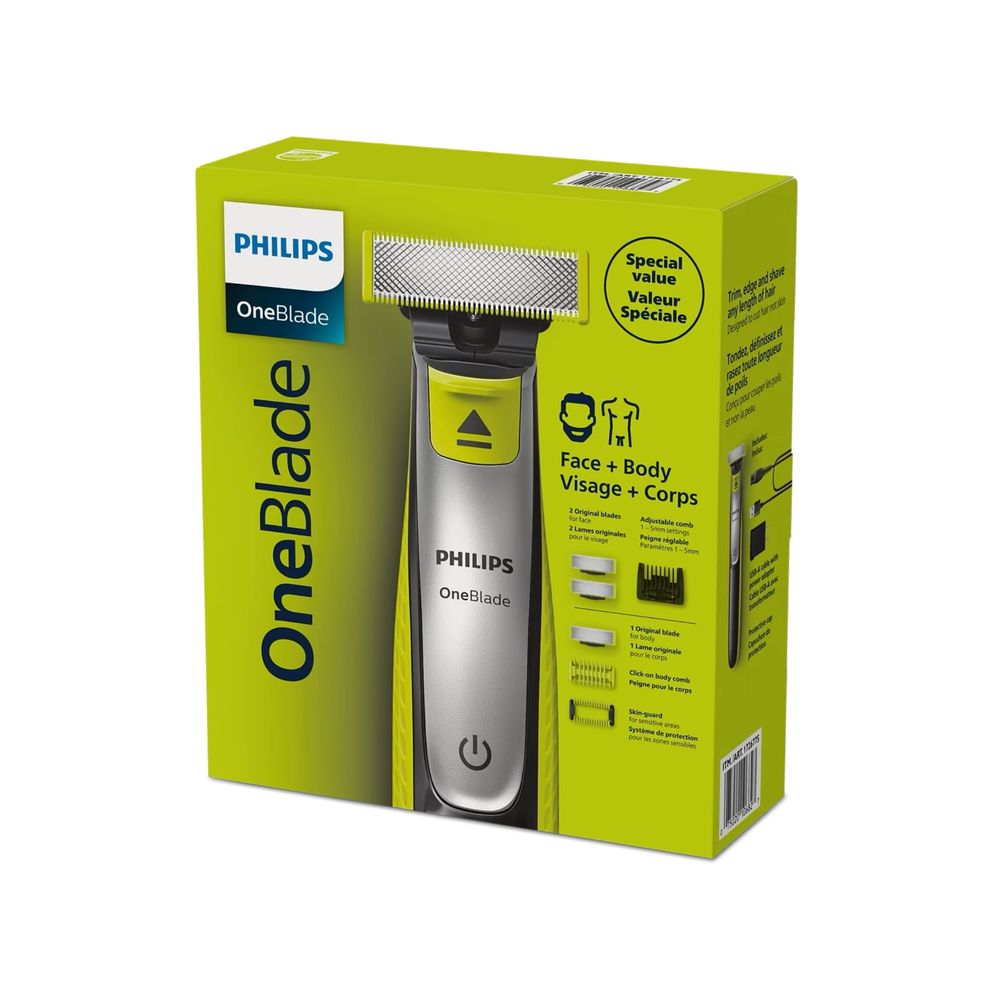 Триммер Philips OneBlade QP2834/60 Триммер для Лица и Тела