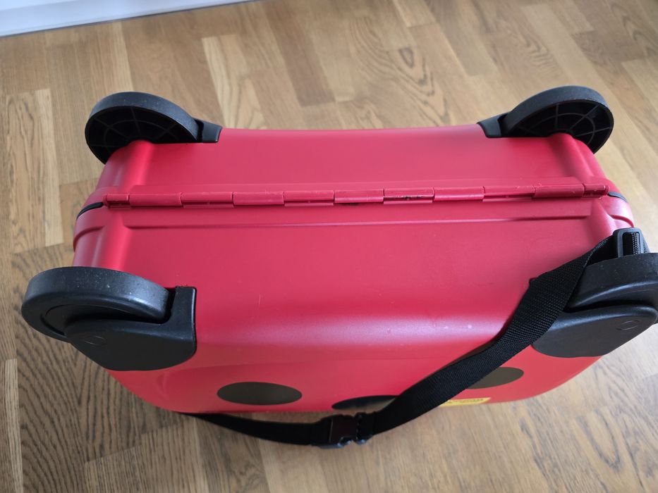 Troler copii SAMSONITE Dream Rider Ladybird L, 37 cm, rosu-negru