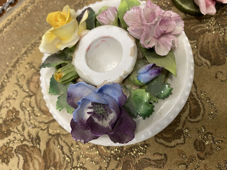 Английски порцеланов свещник с маркировка