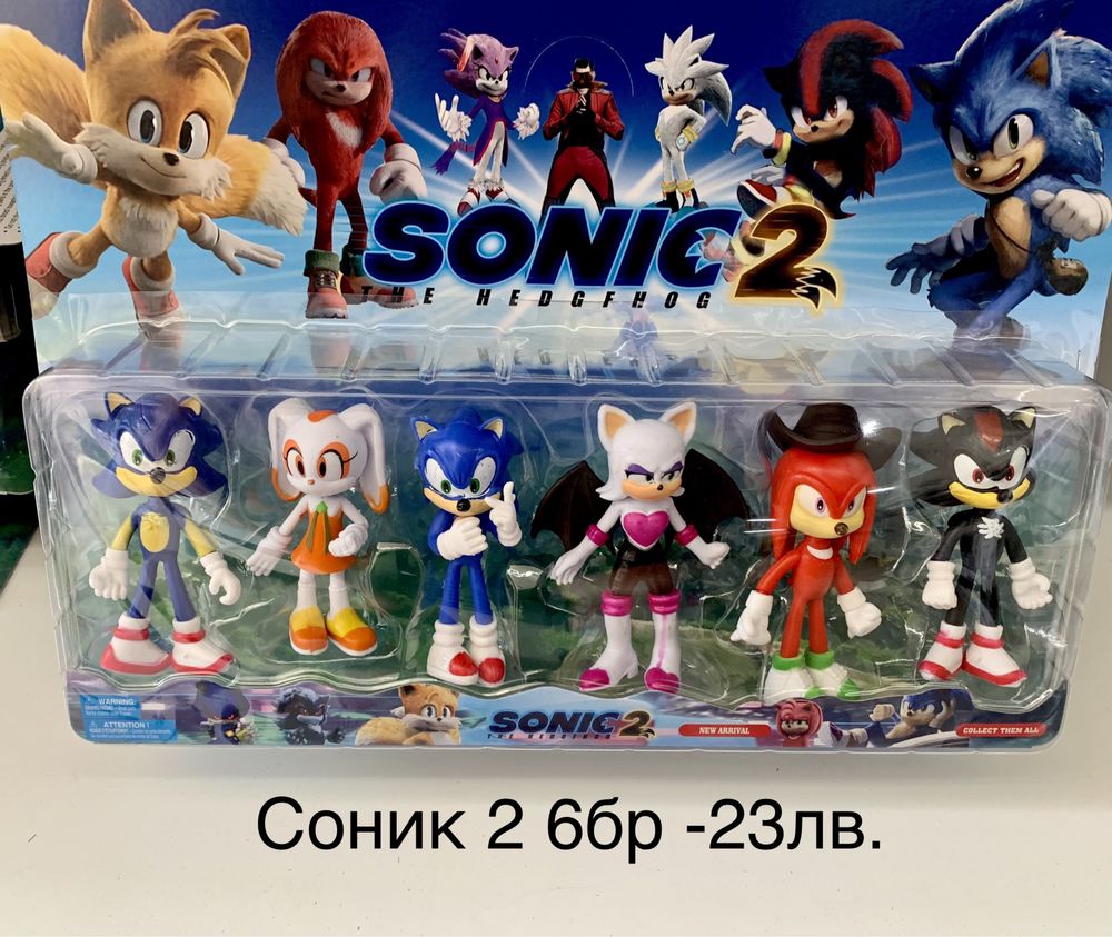 Соник  фигури 6бр./Sonic/Соник/Соник 6бр.