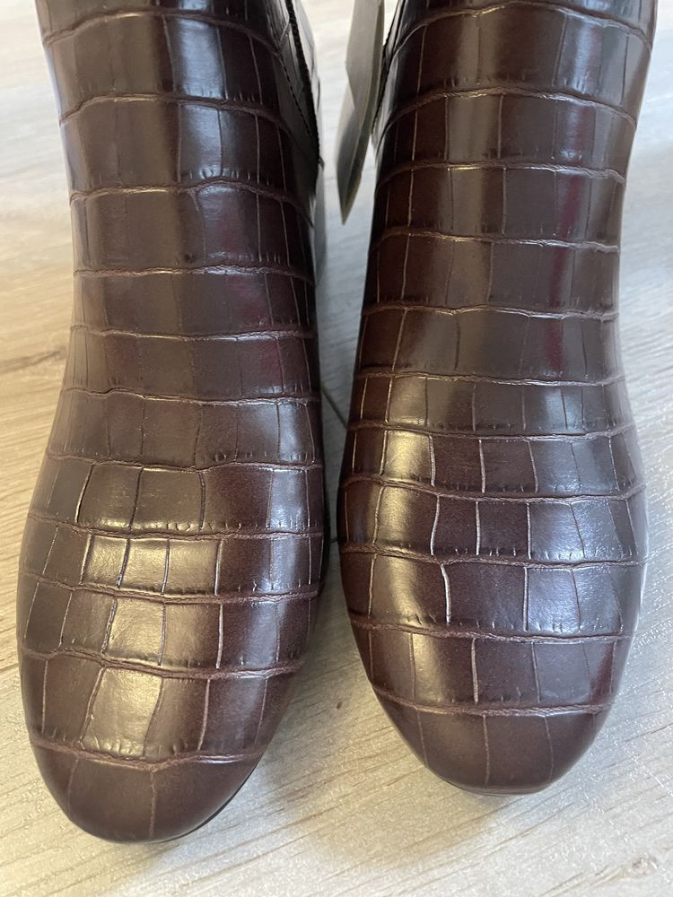 Botine / Ghete ZARA toc patrat, 38 NOI