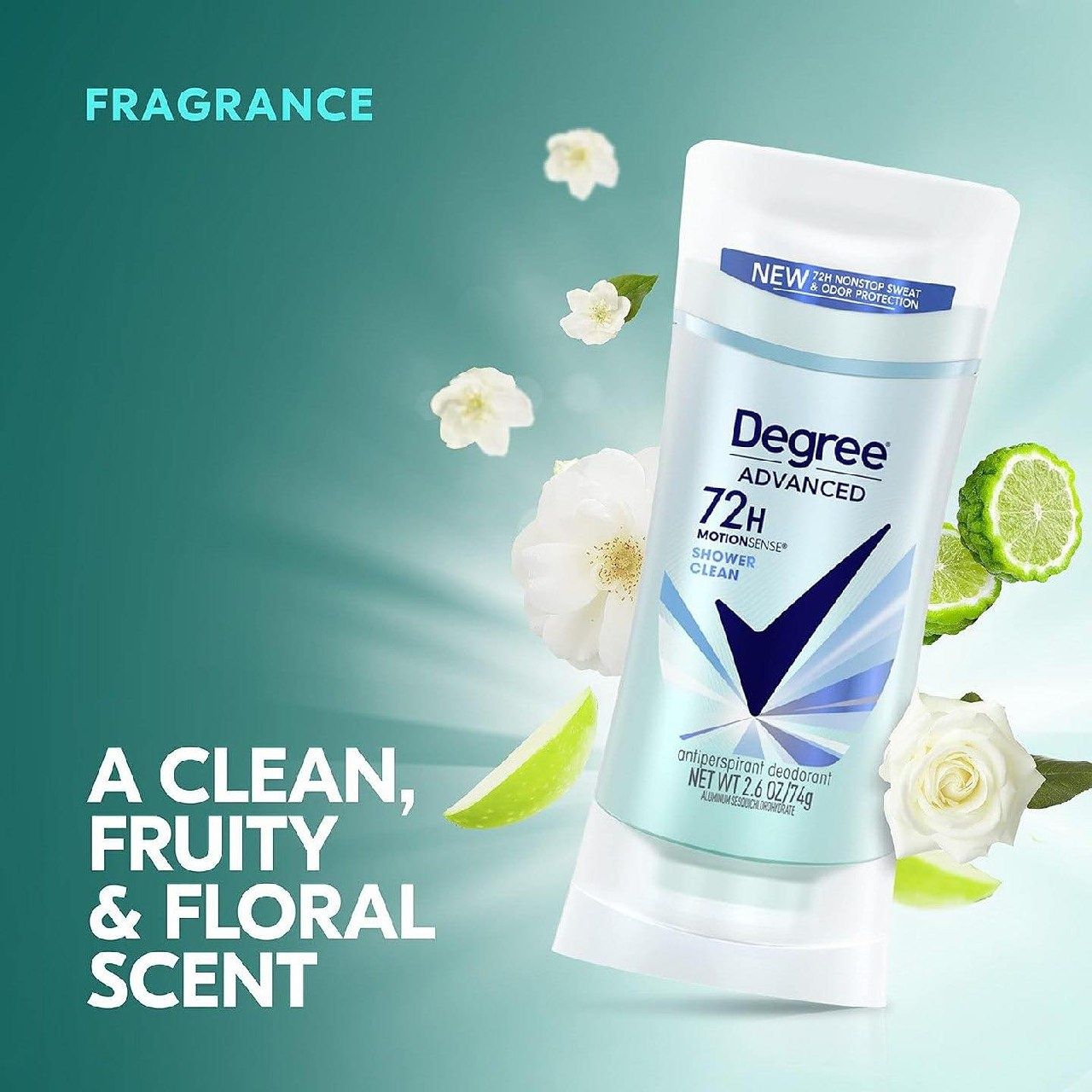Дезодорант-антиперспирант Degree Advanced, защита от пота и запаха,