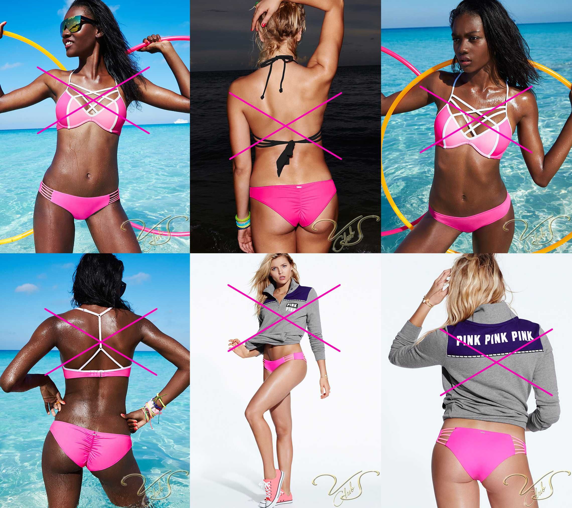 Costum Baie Bikini VICTORIA’S SECRET Pink