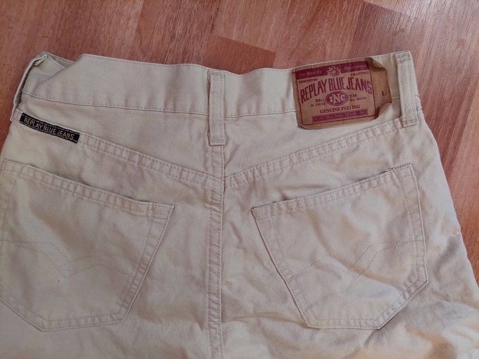 Blugi dama crem deschis