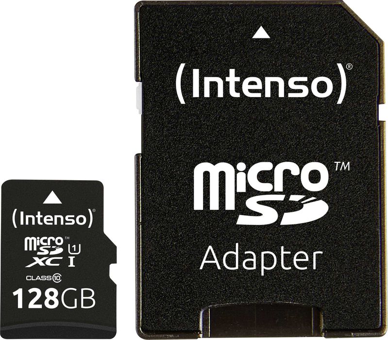 Карта памет Intenso Micro SDXC 128GB UHS-I, Class 10, 45MB/s Read