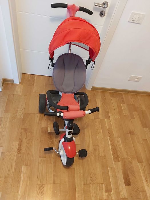Tricicleta pliabila multifuctionala pentru copii Urbio, Rosu, Coccolle