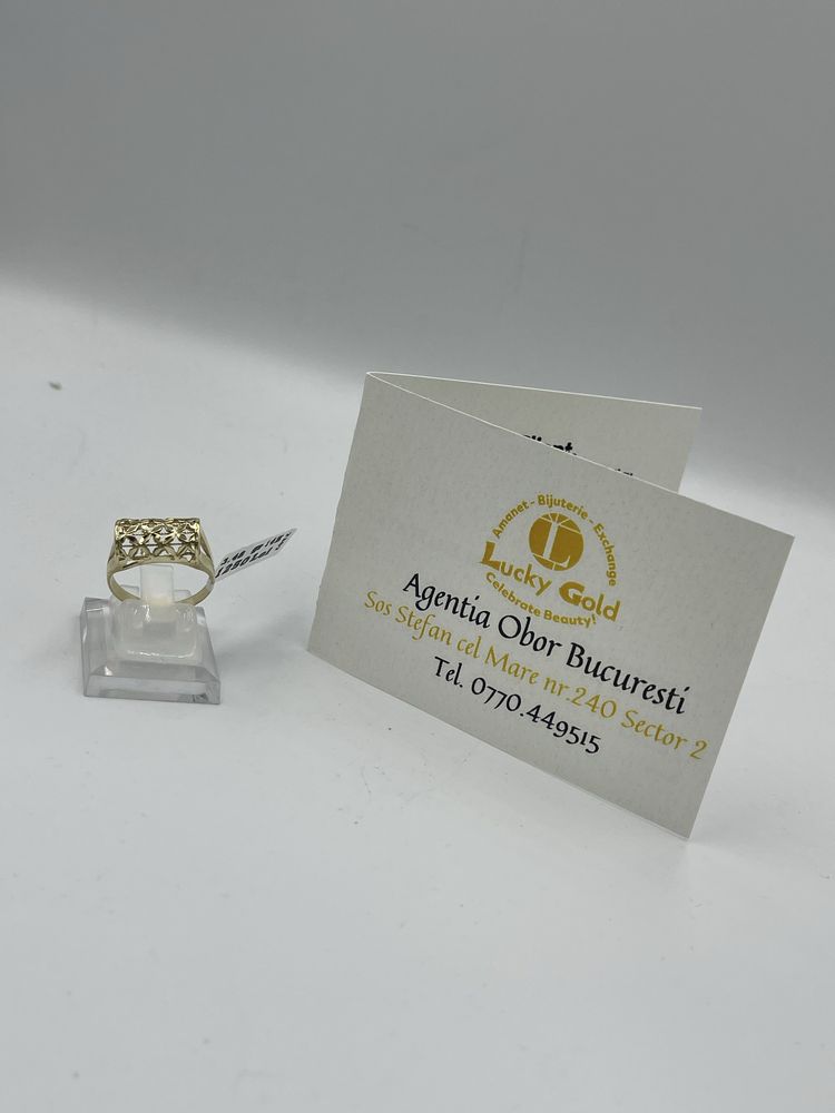 Inel De Aur 3.48GR 14K Marimea 18/ Diametrul 58 #43121