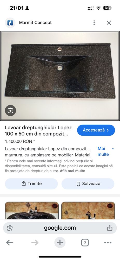 Lavoar compozit  marmura