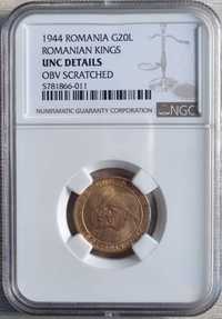 Moneda aur Ardealul Nostru 20 lei, incapsulata NGC