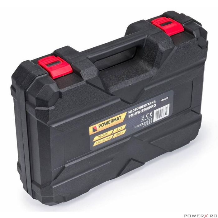 Rotopercutor Sds + Burghie Bormasina Percutie Powermat 2500W 3.2J PRO