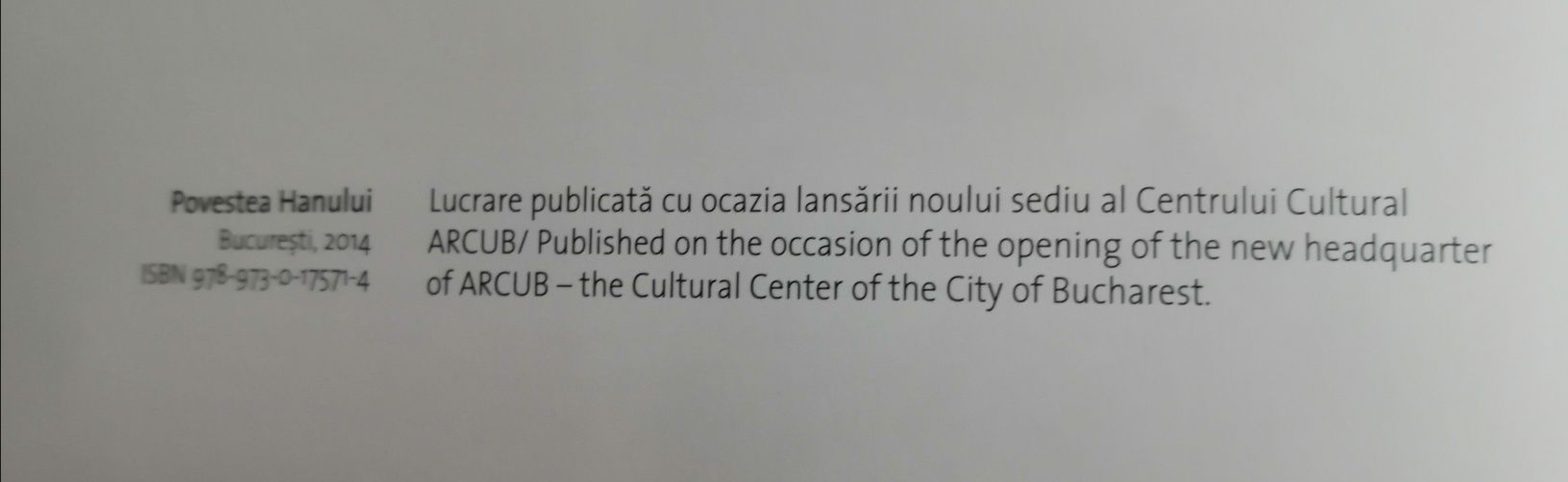 POVESTEA HANULUI ,  ediție specială